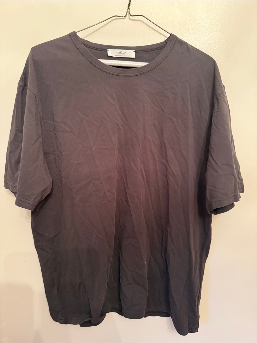 Men's Crew Neck T-Shirt in Slate Gray by Mr P